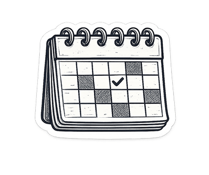 Calendar sticker