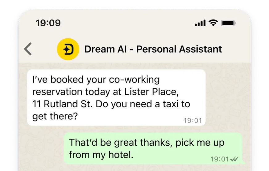 Make plans with a message, and leave your Dream team to handle the hard work.