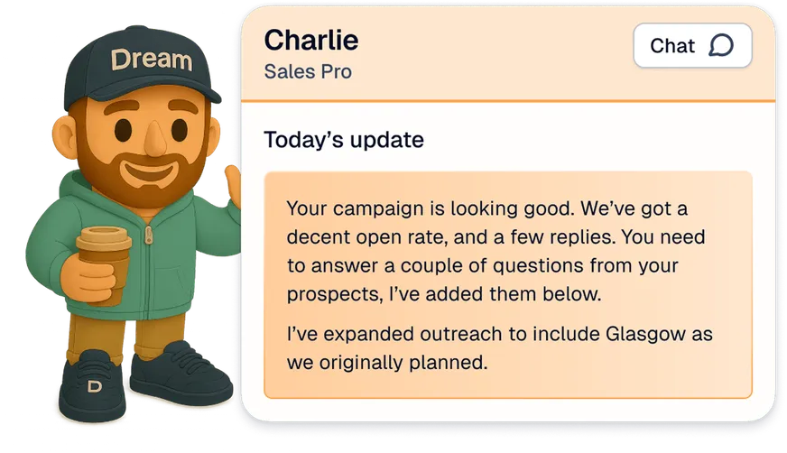 Grow your business without growing your workload. Your team handles the hard work, you take the call.