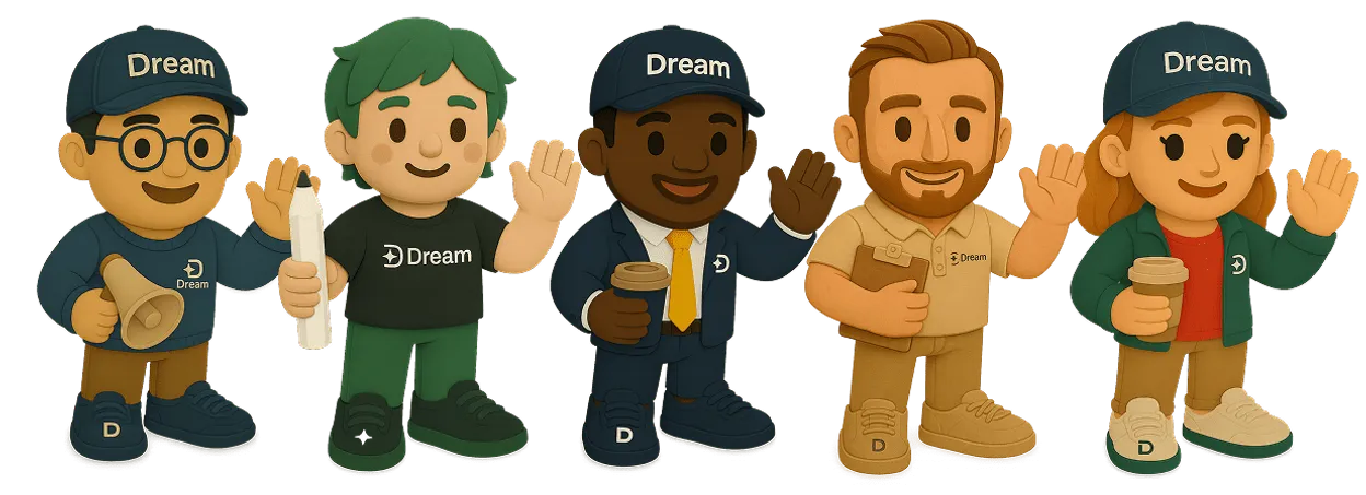The 5 Dreamies of Dream - Business, Sales, Marketing, Finance, and Design