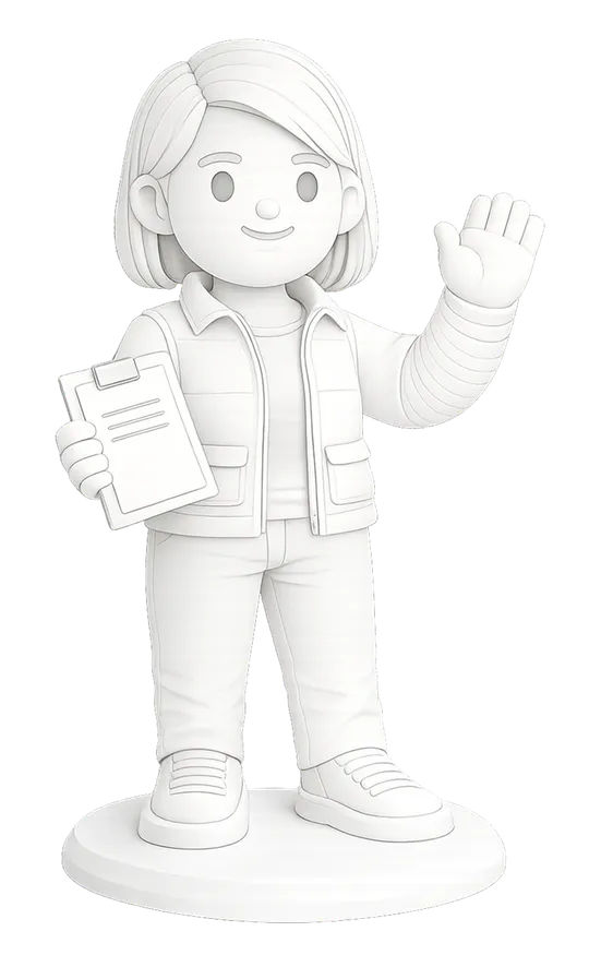 A pale white status of an assistant