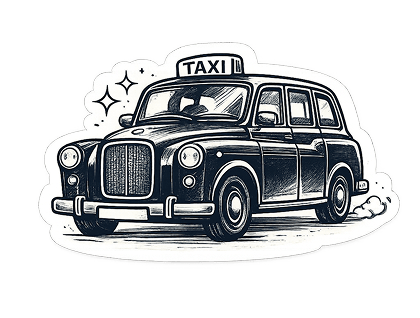 Taxi sticker